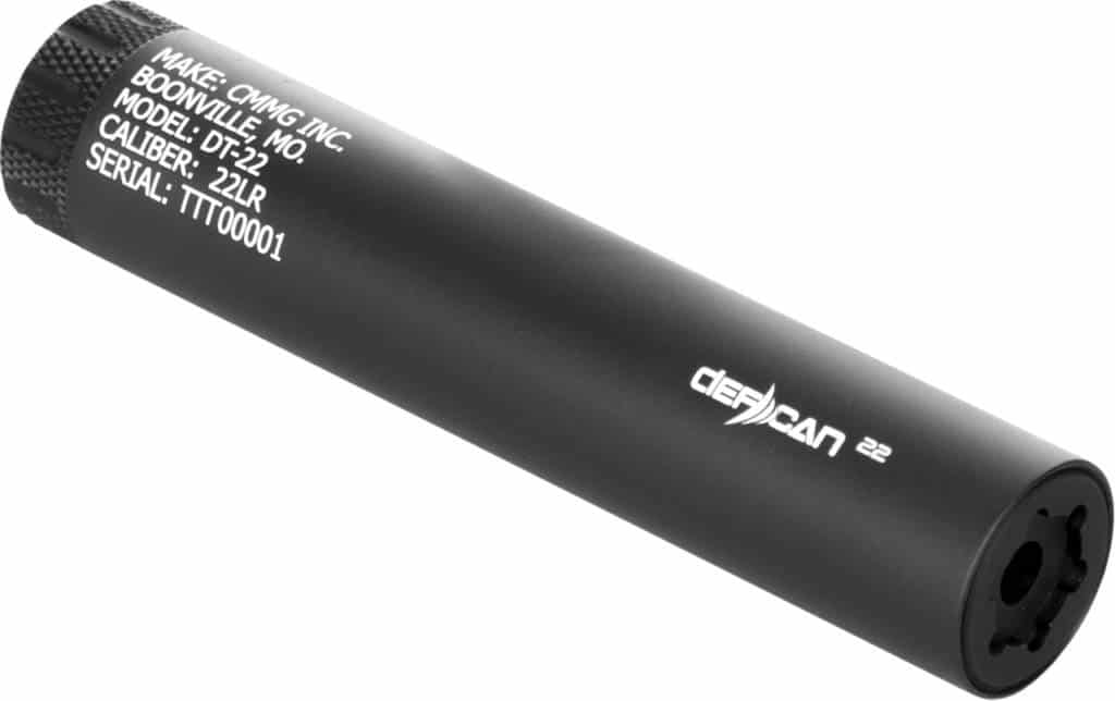 CMMG DEFCAN 22 22LR DT22 SUPPRESSOR BLACK Gerbrand Defense, LLC
