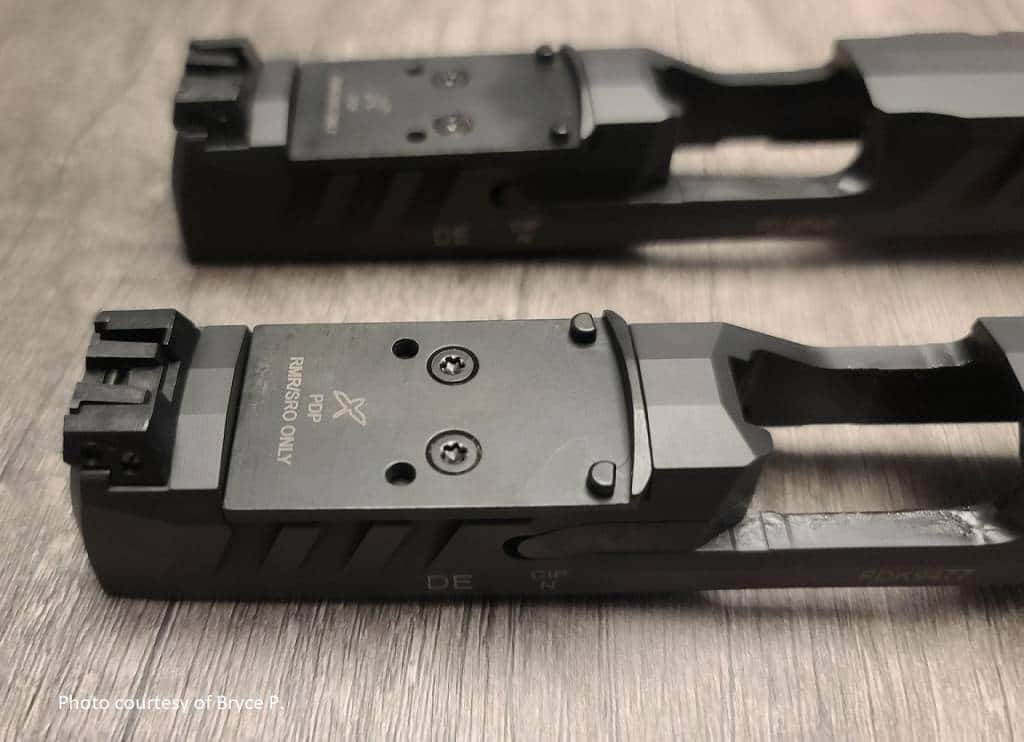 FORWARD CONTROLS DESIGN OPFPDP V1 RMR OPTICS MOUNTING PLATE FOR