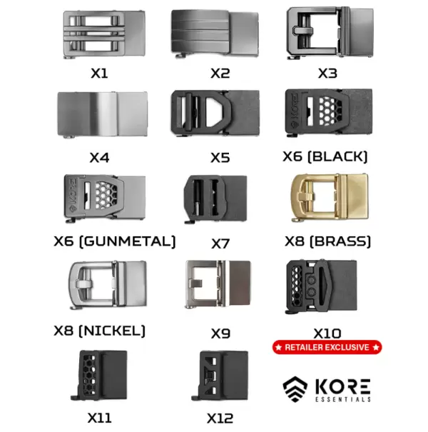 KORE ESSENTIALS GUN BELT BUCKLES
