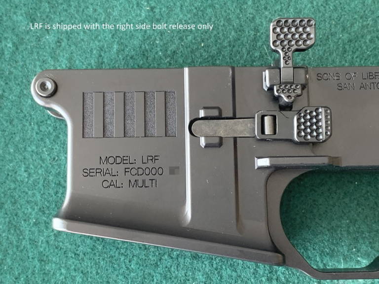 SOLGW/FCD COLLABORATION LRF AMBI BILLET LOWER Gerbrand Defense, LLC