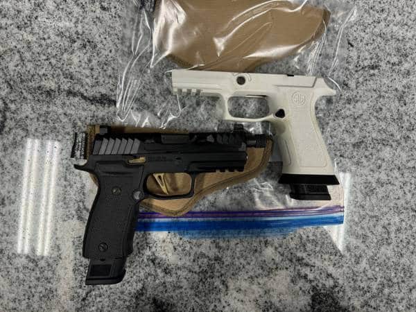 SIG SAUER P320 CUSTOM 4.7" 9MM 2-MAGS 21+1 NORSSO OPTICS SLIDE AXG HOUSING SIG GOLD FCU NO-CASE/BOX EXTRA WHITE MODULE BLACK USED FCU001538