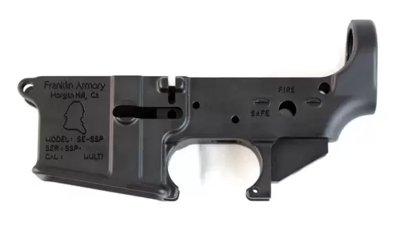 FRANKLIN ARMORY SE-SSP STRIPPED "PISTOL" LOWER RECEIVER BLACK