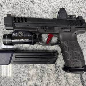 HECKLER & KOCH HK VP9L 9MM 5" 17+1 2-MAGS NO-BOX/CASE RMR RM06 TLR-1 HL BLACK USED 238-008541