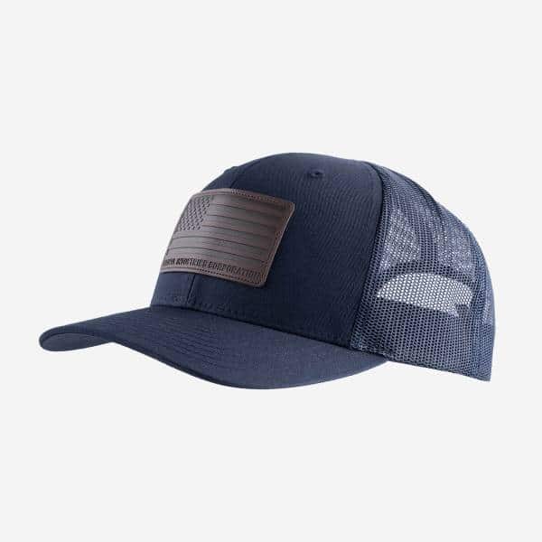 MAGPUL STANDARD LEATHER PATCH TRUCKER HAT NAVY - Image 2