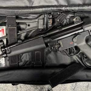 HECKLER & KOCH HK SP5 PISTOL 9MM 8.89" 4-MAGS 10/30+1 ORIGINAL CASE SB BRACE BLACK USED 271-005092
