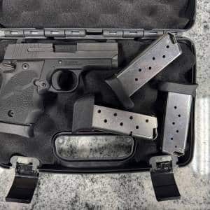 SIG SAUER P938 BRG AMBI 3" 9MM 7+1 4-MAGS ORIGINAL CASE BLACK USED 52G019772