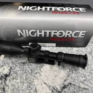 NIGHTFORCE C622 NX8 2.5-20X50 F1 SCOPE W/ AERO PRECISION MOUNT & ORIGINAL BOX BLACK USED AA72109B