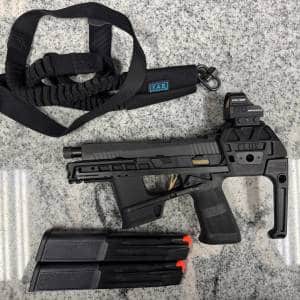 SIG SAUER P320 5.5" 9MM FLUX RAIDER CHASSIS PISTOL W/ HOLOSUN 507C-GR W/ 2 30RD MAGS BLACK USED FCU347757