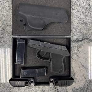 KEL-TEC P3AT 2.75" 380 AUTO 6+1 2-MAGS ORIGINAL CASE BLACK USED KN135