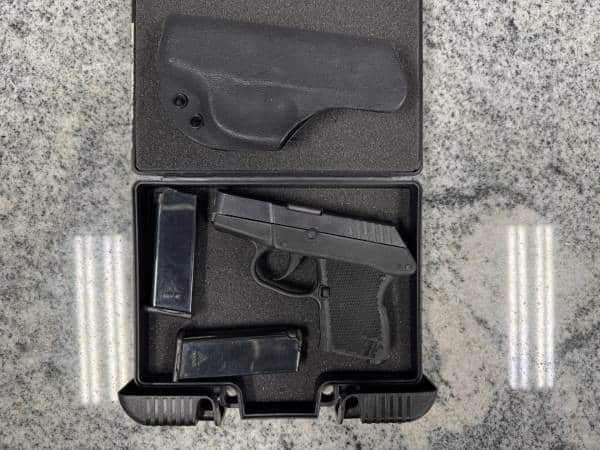 KEL-TEC P3AT 2.75" 380 AUTO 6+1 2-MAGS ORIGINAL CASE BLACK USED KN135