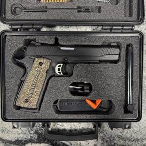 TISAS 1911 DUTY B9R 5" 9MM 10+1 2-MAGS ORIGINAL CASE ALMOST BRAND NEW USED BLACK T0620-22BF01458