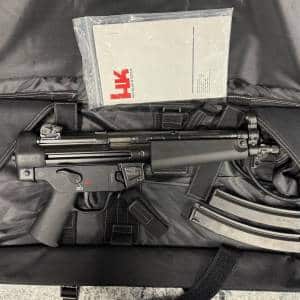 HECKLER & KOCH HK SP5 PISTOL 9MM 8.89" 2-MAGS 30+1 ORIGINAL CASE BLACK USED 271-006293