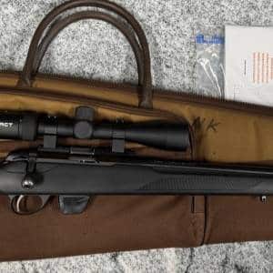 TIKKA T1X 20" 22LR BOLT ACTION RIFLE 10RD 1-MAG W/ TRACT TURION HD 3-9 SCOPE SOFT CASE BLACK USED P10477A