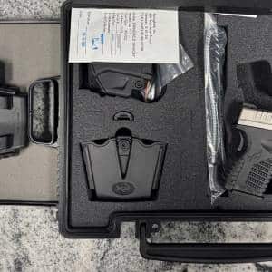 SPRINGFIELD ARMORY XDS-9 3.3 9MM 7+1 5-MAGS ORIGINAL CASE/ACCESSORIES BLACK USED S3904508