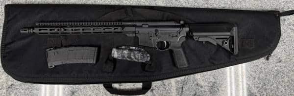 SOLGW LOYAL 9 RIFLE 16" 223 WYLDE 30RD 1-MAG SOFT CASE MIDWEST IND UPPER BLACK USED TBL-108626