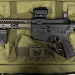 BRAVO COMPANY MFG BCM BCM4 11.5" 5.56 PISTOL NO-MAG SSA-E SOFT CASE REARDEN MUZZLE VORTEX SPARC OPTIC BLACK/ODG USED W21866