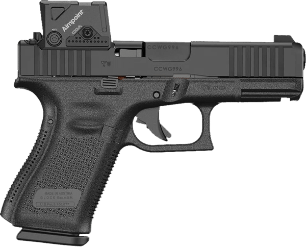 GLOCK 19 GEN 5 AIMPOINT COA PACKAGE BLUE LABEL 9MM 15+1 3MAGS 4.02" BLACK - Image 2