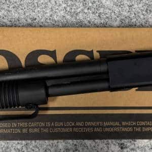 MOSSBERG 590 SHOCKWAVE 14.3" 12GA PUMP PGF 4+1 ORIGINAL BOX NEVER FIRED BLACK USED V1345240