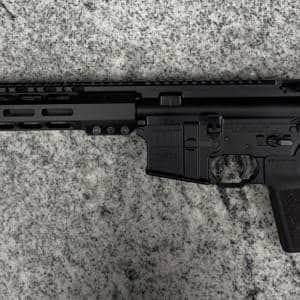 SOLGW STRIPES M4 M89 14.5" P/W 16" RIFLE 223 WYLDE CRITERION BARREL, A5, NO-MAG/CASE/BOX BLACK USED 1776-157905