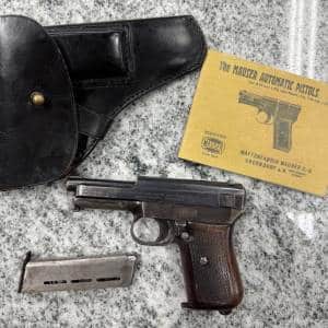 MAUSER 1914 3.4" .32 ACP 8+1 2-MAGS HOLSTER NO-CASE/BOX BOOKS 1934 BLACK USED 376420