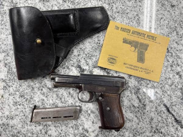 MAUSER 1914 3.4" .32 ACP 8+1 2-MAGS HOLSTER NO-CASE/BOX BOOKS 1934 BLACK USED 376420