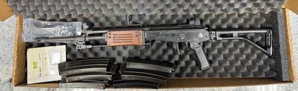 HILLBILLY FIREARMS GALIL ARM 5.56" 18" 6-MAGS ORIGINAL BOX BLACK USED 693565