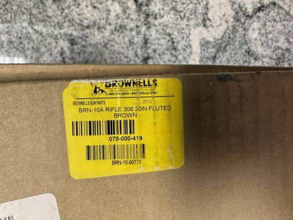 BROWNELLS BRN-10A 20" 7.62X51 3-MAGS FLUTED ORIGINAL BOX BROWN USED BRN-10-00773 - Image 4