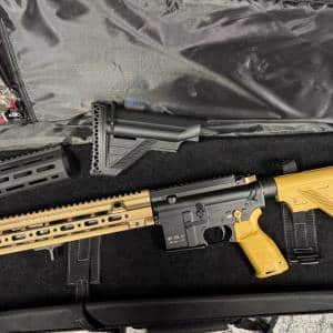 HECKLER & KOCH MR 556 A1 5.56 16.5" RIFLE ALL UPGRADED GEISSELE TRIGGER/RAIL, RAL PARTS, ORIG PARTS INC, BLACK/RAL USED 241-404587
