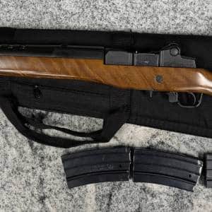 RUGER MINI-14 .223 18" 3-MAGS SOFT CASE BLACK/WOOD USED 196-44733