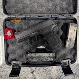 SIG SAUER P365 9MM 3.1" 2-MAGS 10+1 ORIGINAL CASE BLACK USED 66A206338