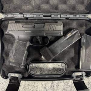SIG SAUER P363 X 3.1" 9MM OPTICS READY 12/15+1 2-MAGS ORIGINAL CASE BLACK USED 66B704511