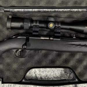 RUGER AMERICAN 22LR BOLT ACTION 22" 10+1 3-MAGS HARD CASE NIKON PROSTAFF SCOPE 3-9X40 BLACK USED 832-88146
