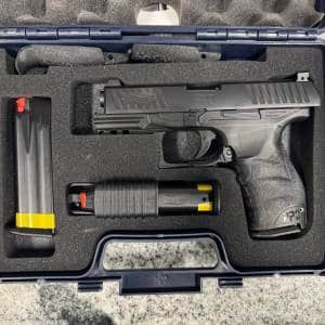 WALTHER PPQ M1 4" 9MM 15+1 3-MAGS ORIGINAL CASE BLACK USED FBA2002