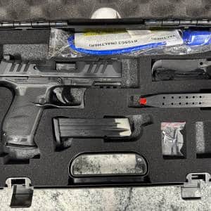 WALTHER PDP COMPACT 4" 9MM 15+1 3-MAGS OPTICS READY ORIGINAL CASE BLACK USED FDL0145