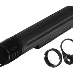 PWS ENHANCED BUFFER TUBE W/ RATCHET CASTLE NUT END PLATE