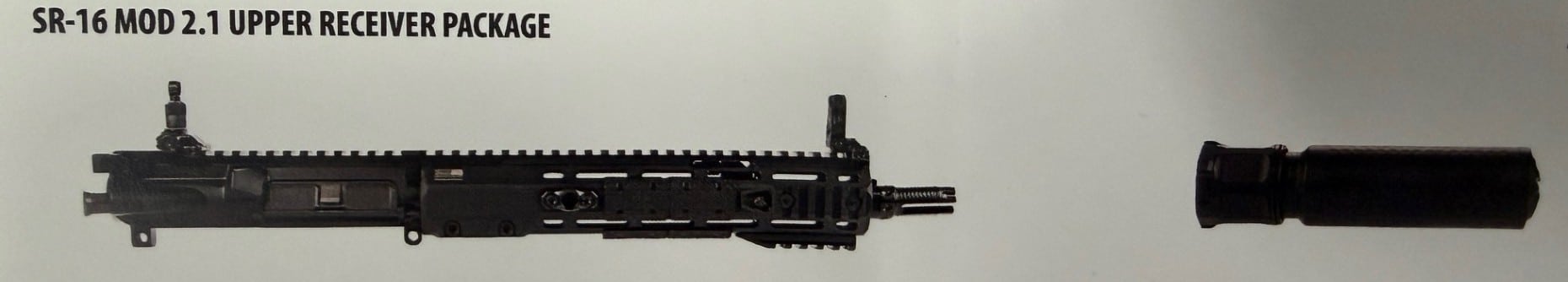 KNIGHT’S ARMAMENT 5.56MM SR-16 MOD 2.1, 11.5", UPPER RECEIVER PACKAGE W/ KAC CRS