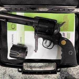 CHIAPPA FIREARMS 1873SA 6-SHOT 22LR/22WMR 4.5" HARD CASE BLACK USED CFIT24L05195