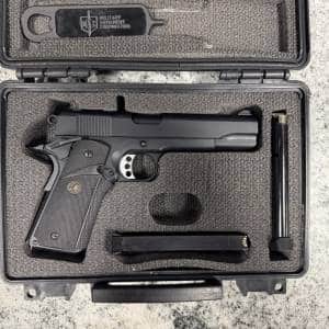 MILITARY ARMAMENT CORP M1911 US ARMY MEUSOC 45 ACP 5" 8+1 2-MAGS ORIGINAL CASE BLACK USED T0620-25Z17425