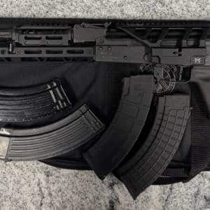 ROMARM SA/CUGIR WASR-10 16.25" 7.62X39MM 5-MAGS UPGRADED CASE BLACK USED 1-66671-04