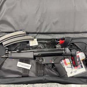 HK SP5 9MM 8.85" SBR 2-MAGS 30+1 ORIGINAL CASE HK STOCK BLACK USED 271-010497