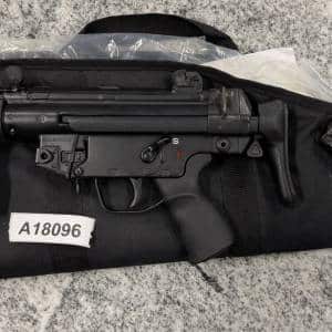 POF SMGPK 9MM 5.5" SBR 1-MAGS 30+1 ORIGINAL CASE GERMAN STOCK BLACK USED A18096