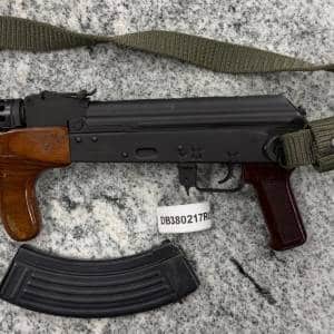 ROMARM/CUGIR DRACO 11.5" 7.62X39MM SBR 1-MAG 30RD CONVERSION DONE BY CW GUN WORKS BLACK/WOOD USED DB380217RO