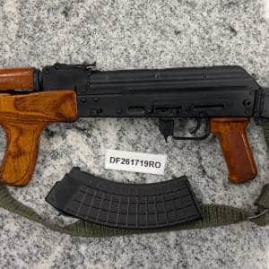 ROMARM/CUGIR DRACO 11.5" 7.62X39MM SBR 1-MAG 30RD CONVERSION DONE BY CW GUN WORKS BLACK/WOOD USED DF261719RO