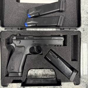 CZ 75 SP-01 TACTICAL 9MM 19+1 4-MAGS ORIGINAL CASE BLACK USED H271740