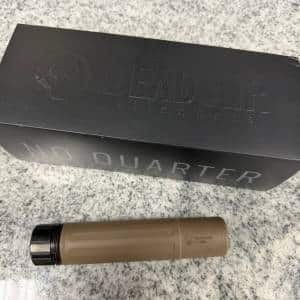 DEAD AIR SANDMAN-S SMS MIL 7.62 NO MUZZLE ORIGINAL BOX FDE USED SMS-MIL-7411