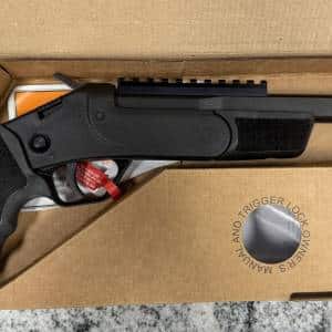 CBC ROSSI BRAWLER .410 GA / .45 COLT SINGLE SHOT PISTOL 9" ORIGINAL BOX NEVER FIRED BLACK USED 7CD020360U