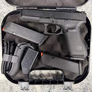 GLOCK 17 GEN 5 4.49" 9MM 17+1 3-MAGS AMERIGLO ORIGINAL CASE BLACK USED BHBY677