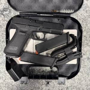 GLOCK 45 MOS 4.02" 9MM 17+1 3-MAGS ORIGINAL CASE BLACK USED BSFC774