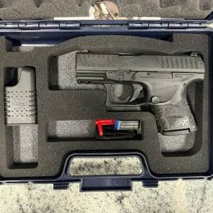 WALTHER PPQ 9MM 10+1 1-MAG ORIGINAL CASE NEVER FIRED BLACK USED FCS5866