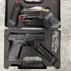 CZ P-10C 9MM 4.02" 15+1 5-MAGS ORIGINAL CASE OPTICS READY BLACK USED H253865